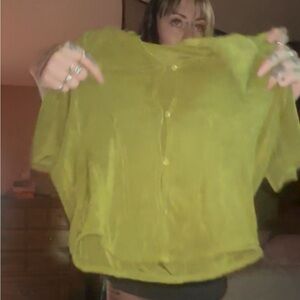 Cotton Candy Olive Textured Blouse